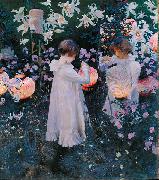John Singer Sargent Carnation Lily Lily Rose France oil painting artist